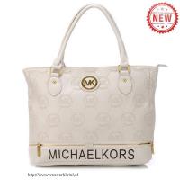 michael kors logo monogram medium wit bakken Online Kopen i0gjx770